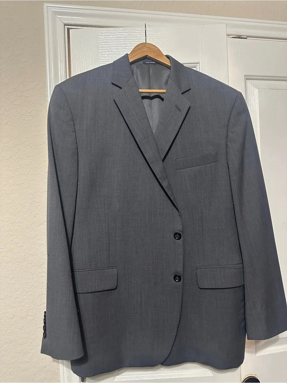 Stafford Smart Wash Machine Washable Gray Suit 2-Piece Set Men's 50R / 42x27